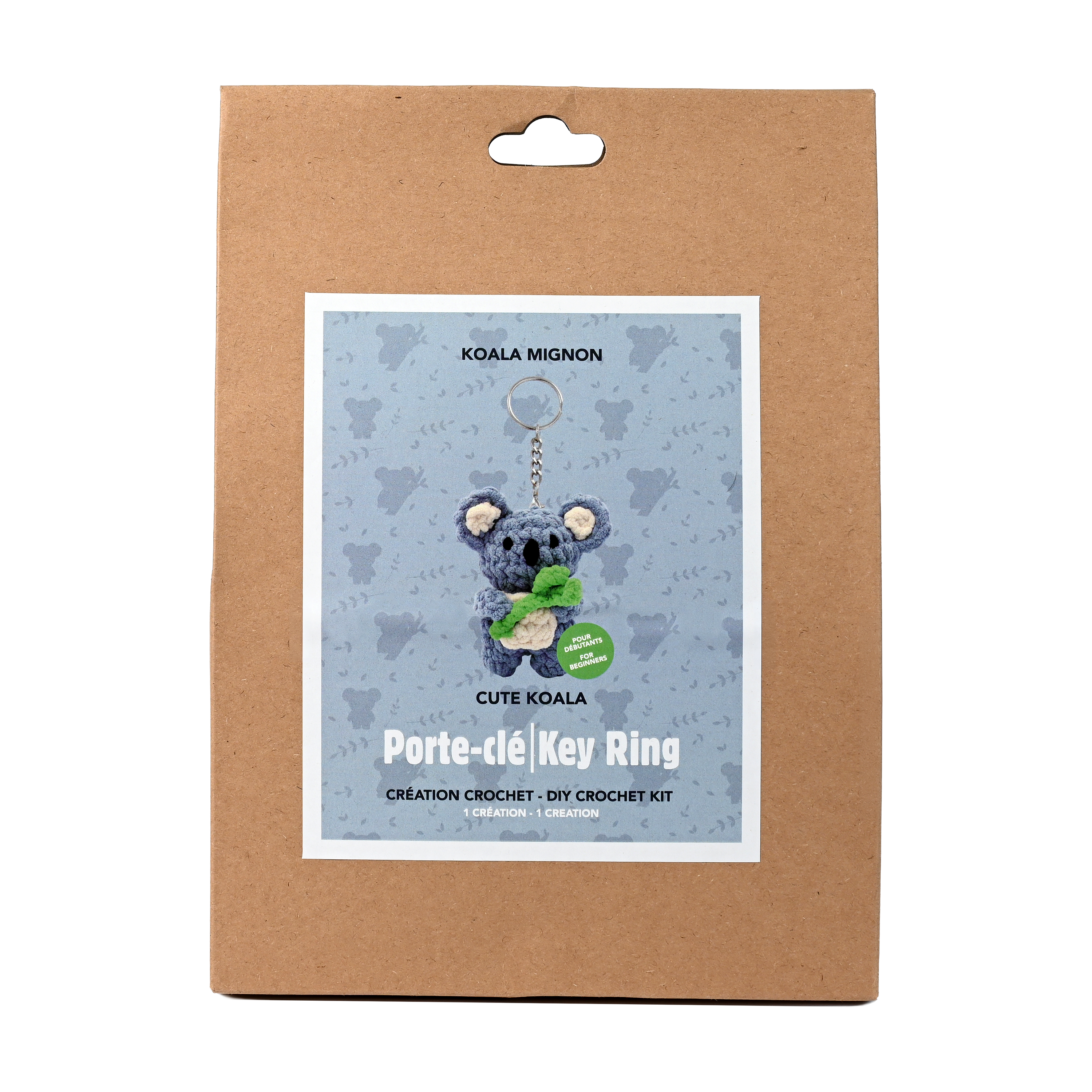 KIT DIY CROCHET FIL PELUCHEUX- KOALA