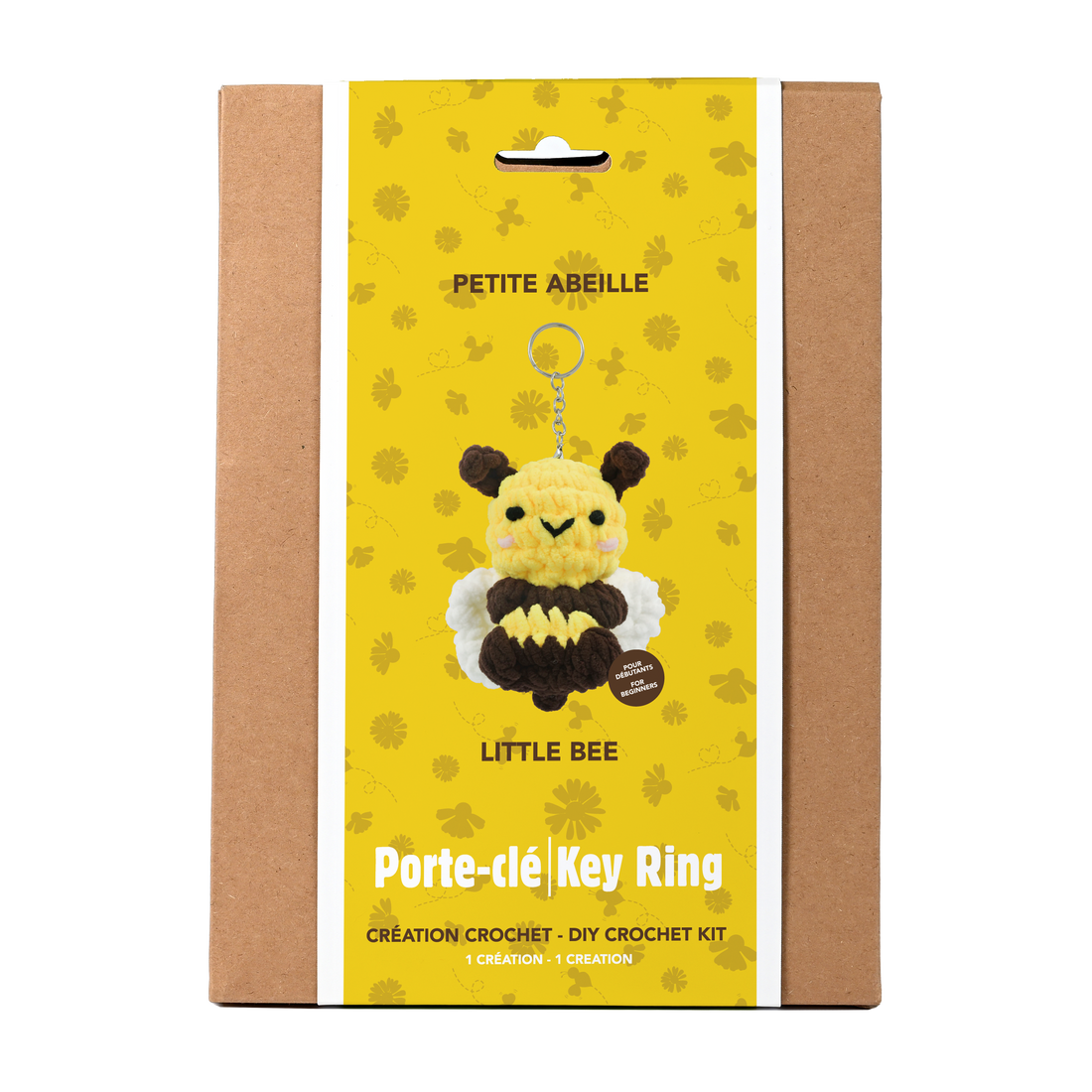 KIT DIY CROCHET FIL PELUCHEUX- ABEILLE by PBI ART