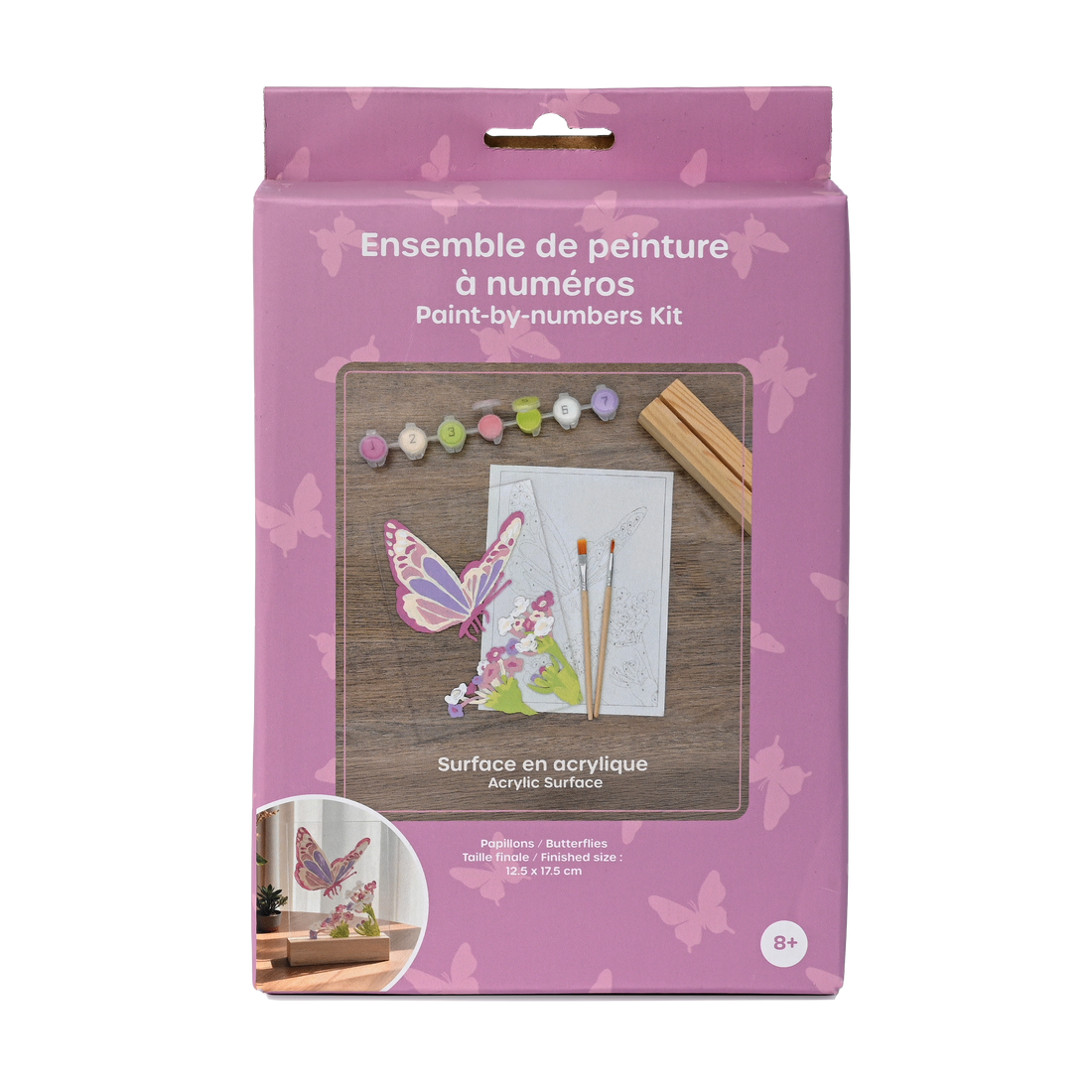 PAINT BY NUMBER ACRYLIC SURFACE KIT- BUTTERFLY