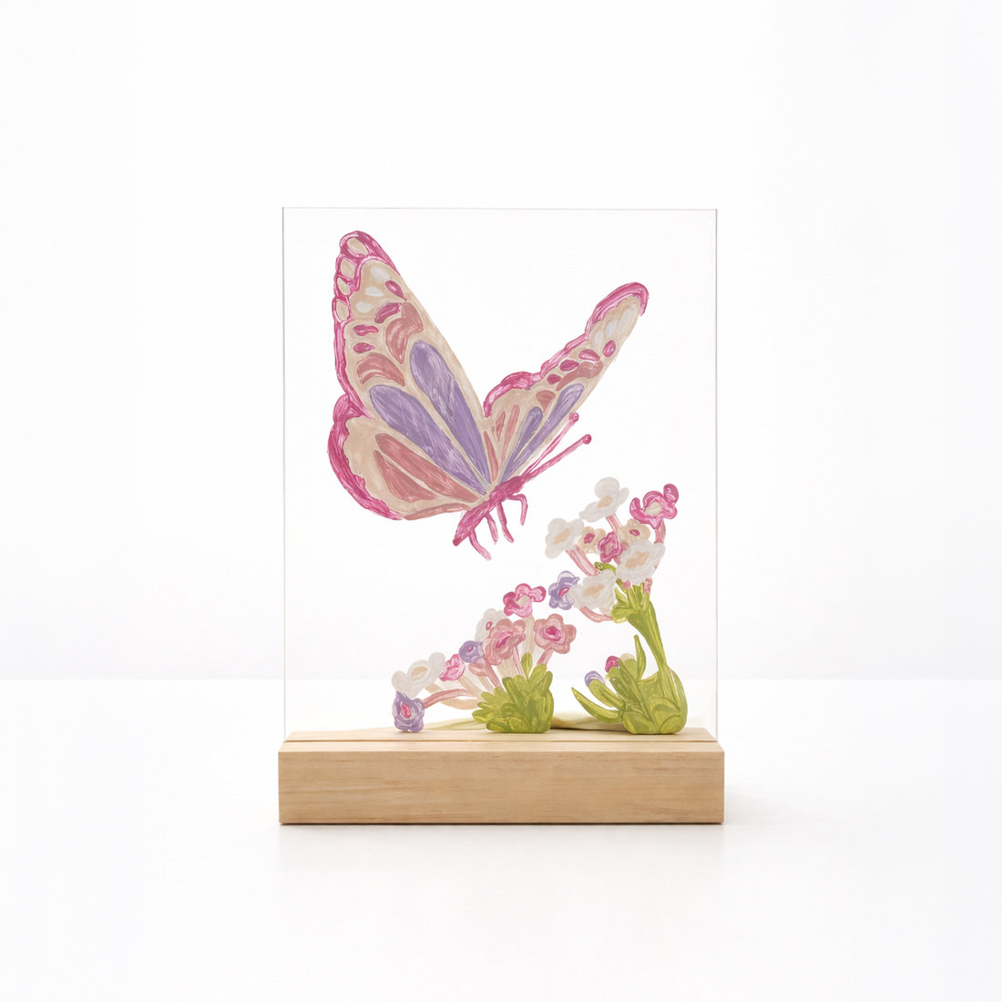 PAINT BY NUMBER ACRYLIC SURFACE KIT- BUTTERFLY