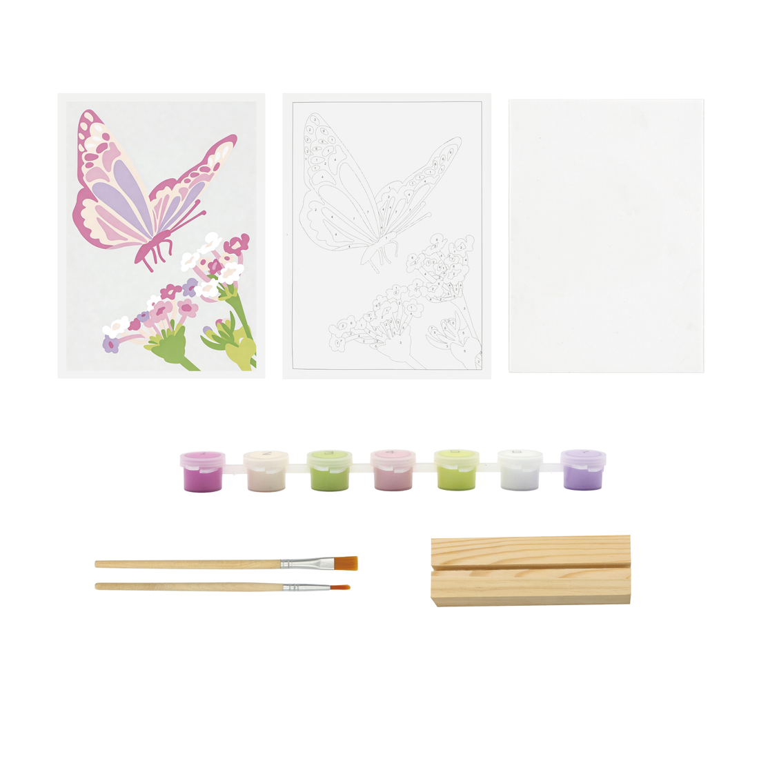 PAINT BY NUMBER ACRYLIC SURFACE KIT- BUTTERFLY