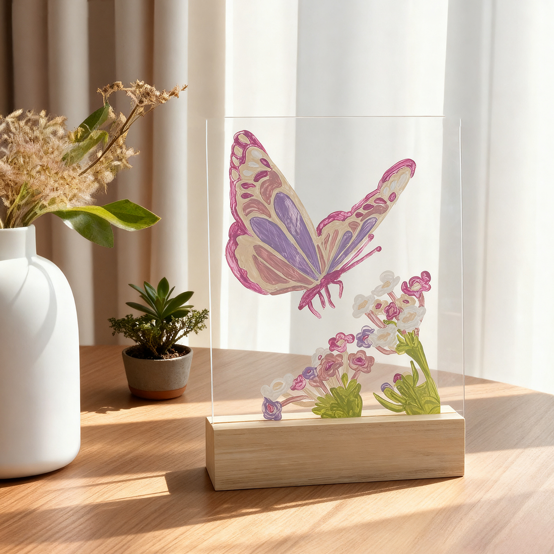 PAINT BY NUMBER ACRYLIC SURFACE KIT- BUTTERFLY