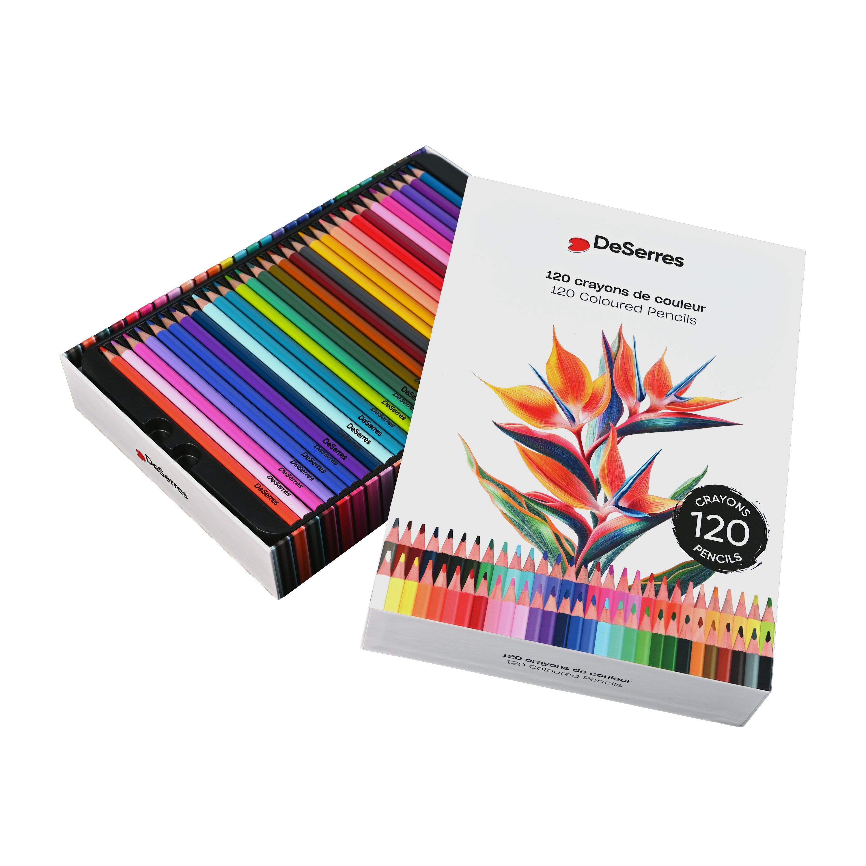 COFFRET 120 CRAYONS DE COULEUR - DESERRES
