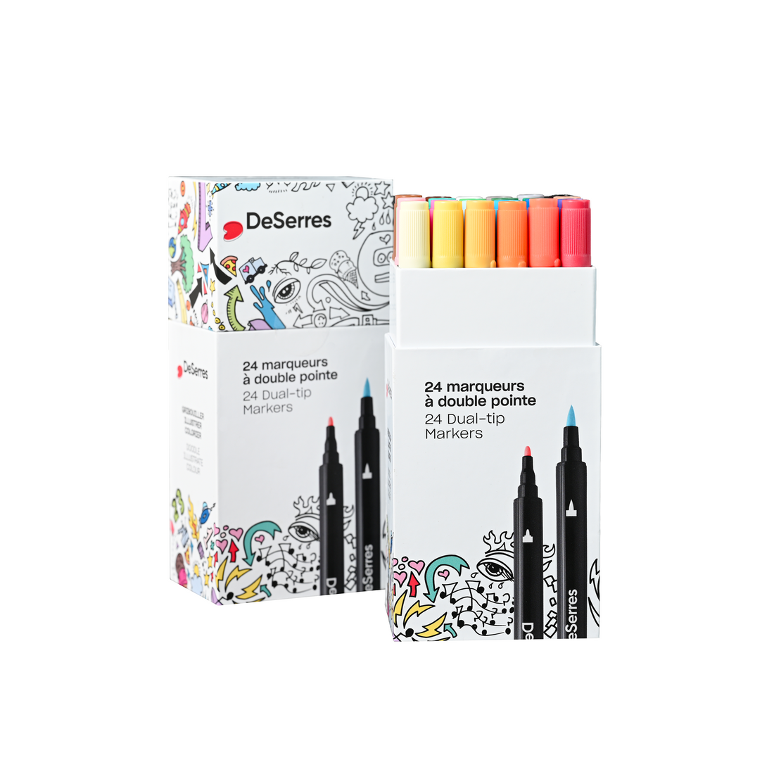 ENSEMBLE 24 MARQUEURS DOUBLE POINTE by DESERRES