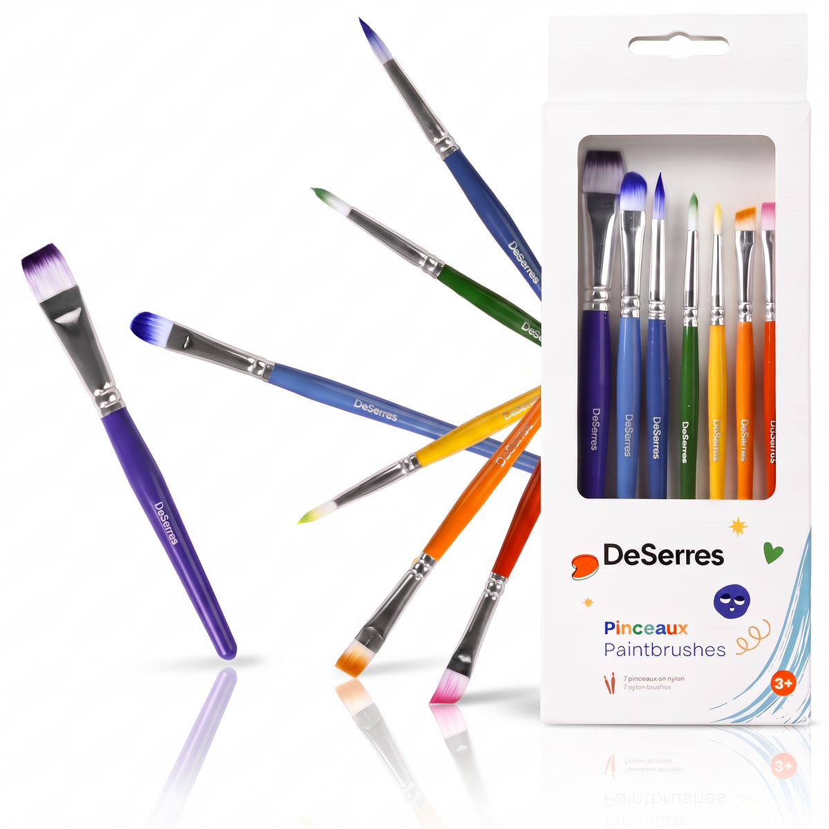 DESERRES 7 PINCEAUX POUR ENFANTS - DESERRES