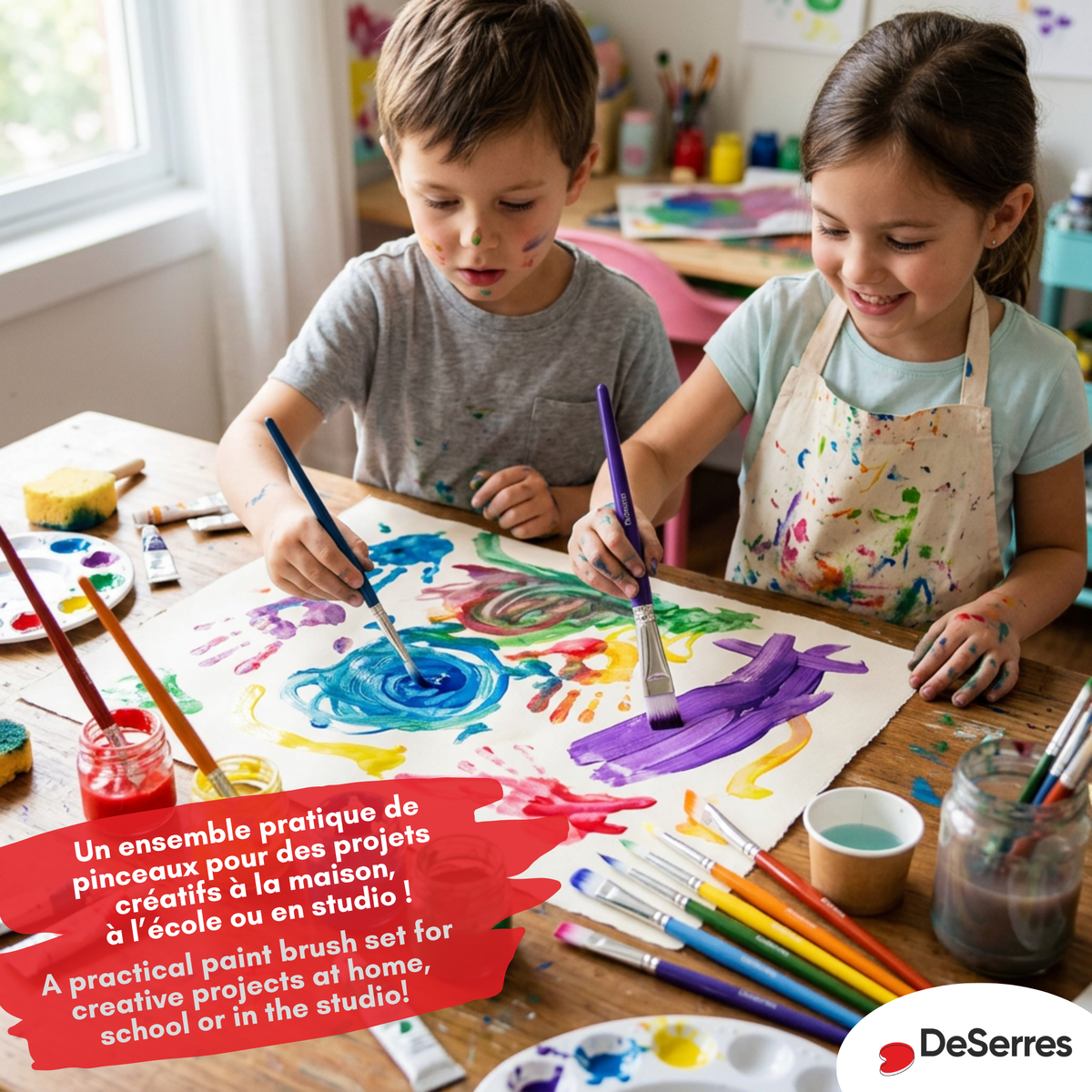DESERRES 7 PINCEAUX POUR ENFANTS - DESERRES