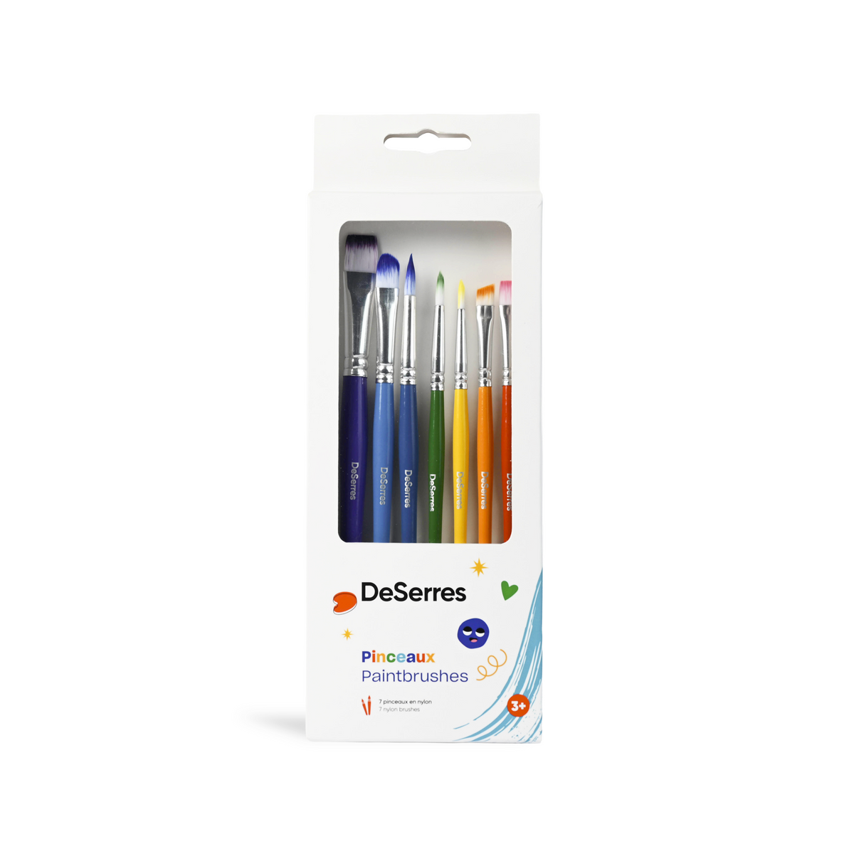 DESERRES 7 PINCEAUX POUR ENFANTS - DESERRES