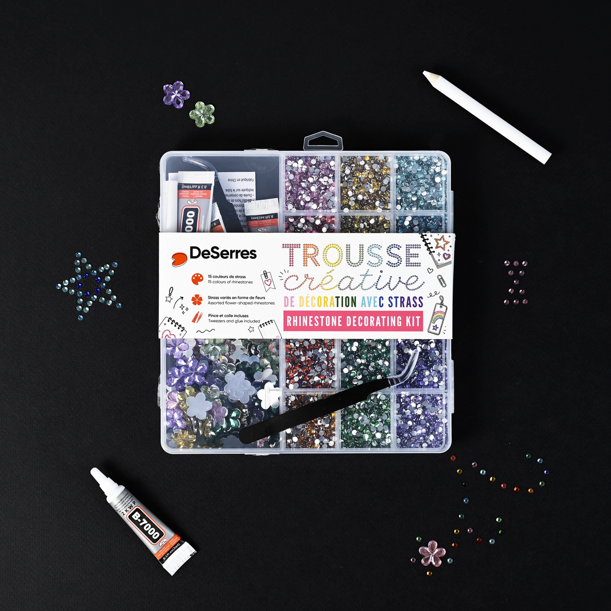 TROUSSE CRÉATIVE DE DÉCORATION AVEC STRASS DESERRES - DESERRES