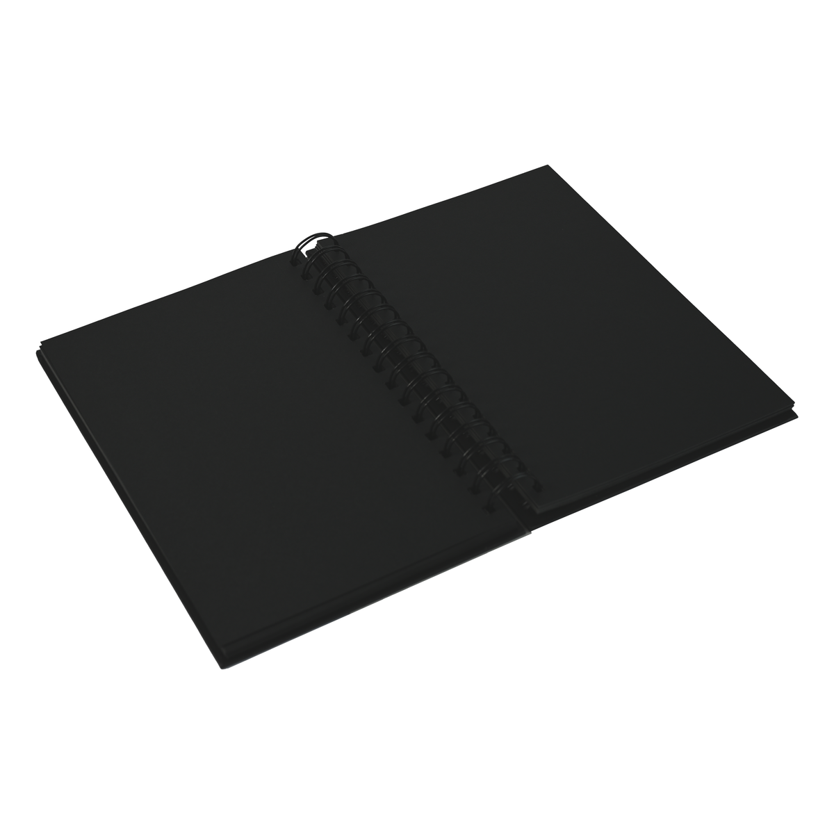 CARNET À CROQUIS DESERRES- PETIT- SPIRALE-PAPIER NOIR-64 FEUILLES- ( 14 x 22 cm) - DESERRES
