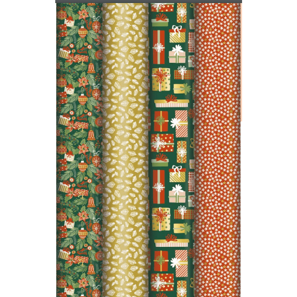 Excellia 80G, Sweet Christmas 2X0,70M (Prés: 30 rouleaux) CLAIREFONTAINE
