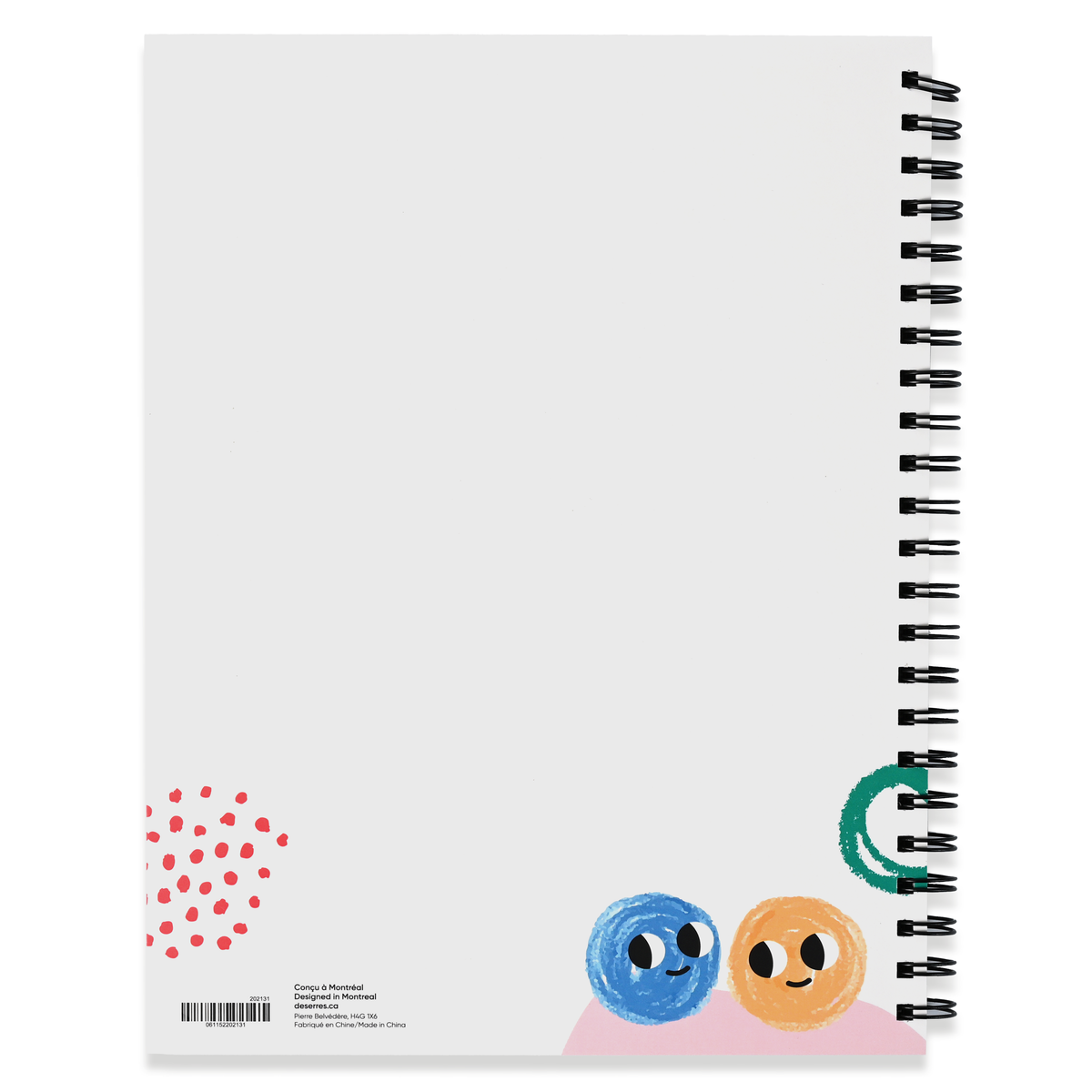 MON GRAND CARNET DE PAPIER MULTICOLORE DESERRES- 64 FEUILLES- (23 X 31 CM) - DESERRES