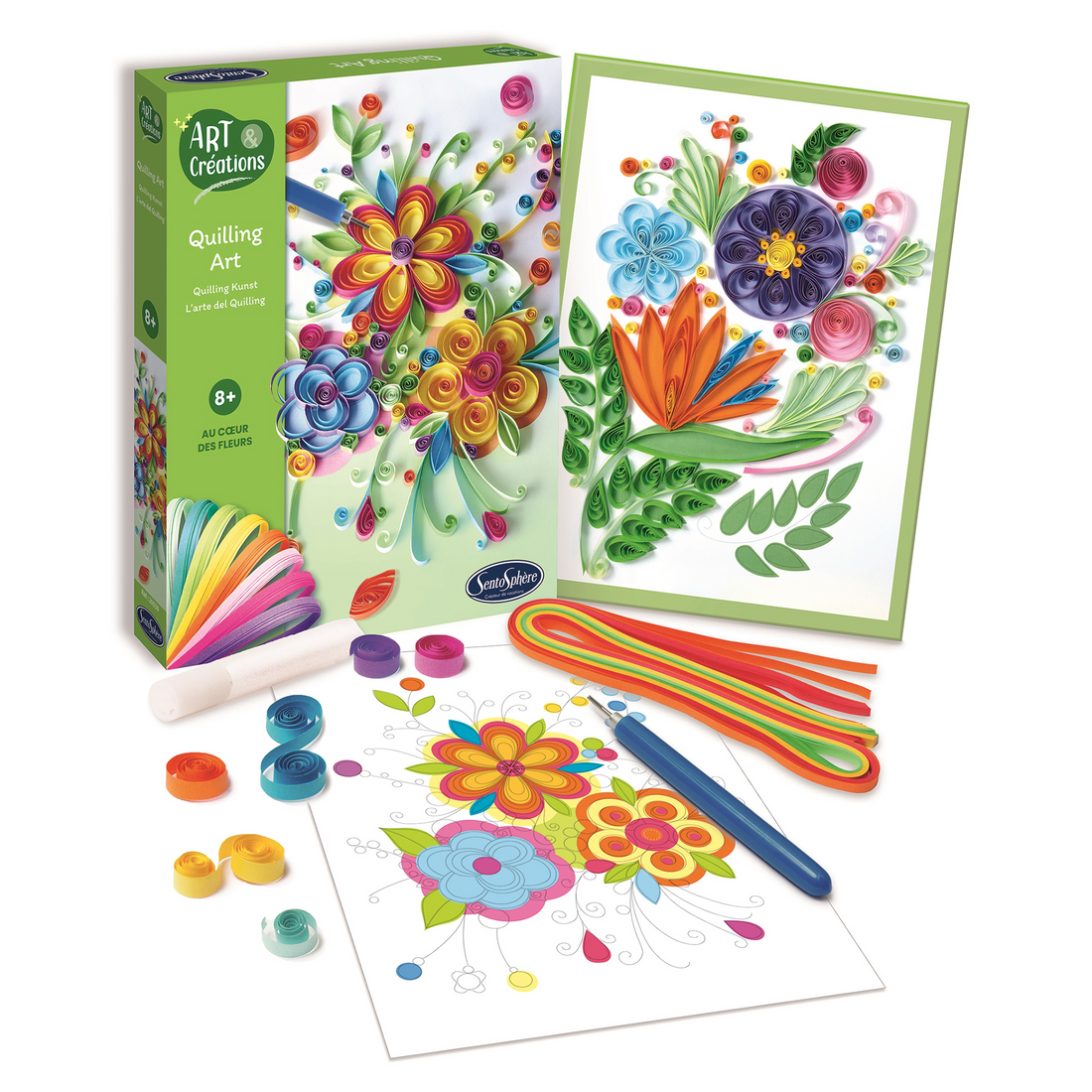 QUILLING ART - AUX COEUR DES FLEURS SENTOSPHERE