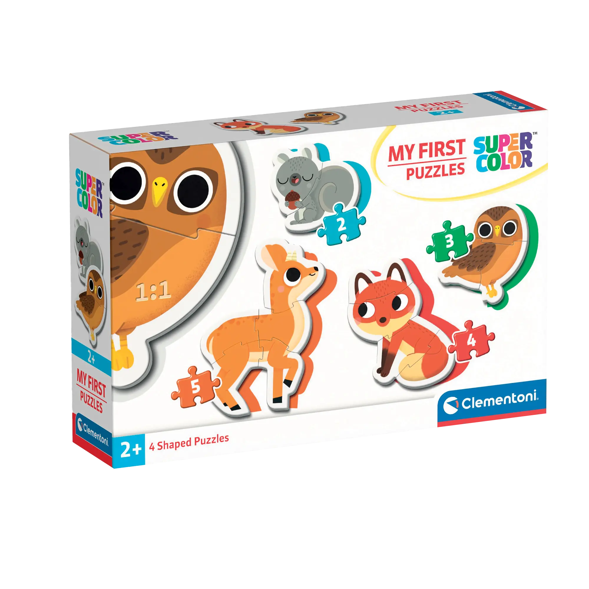 MES PREMIERS PUZZLES : ANIMAUX DE LA FORÊT CLEMENTONI