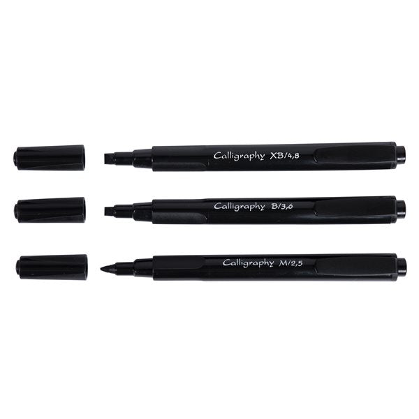 Lot de 3 feutres de calligraphie J.HERBIN