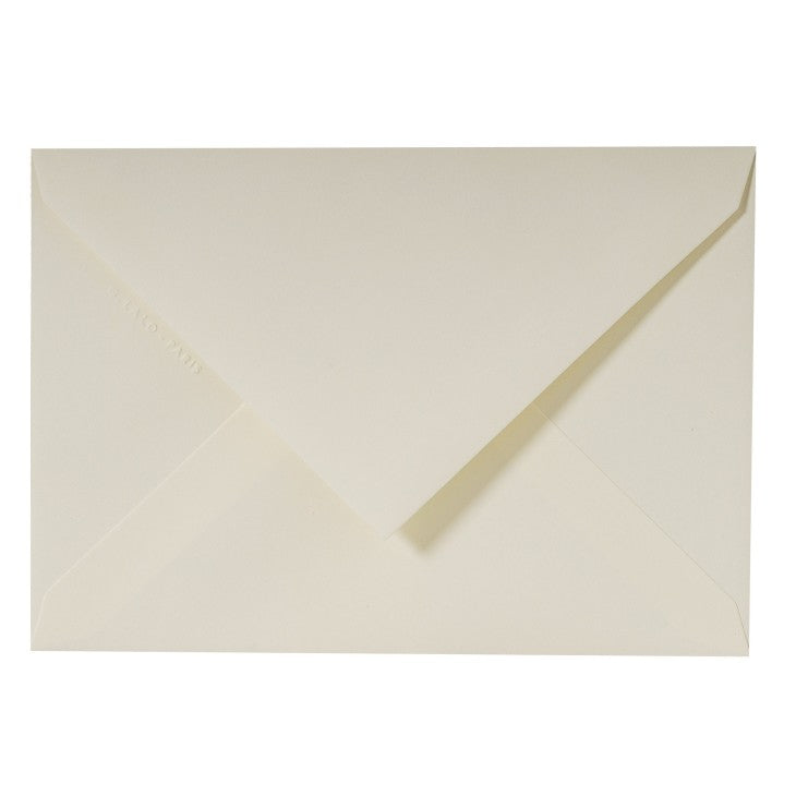 Vélin Pur Coton 20 Enveloppes 125g 11.4x16.2cm -  Crème G.LALO