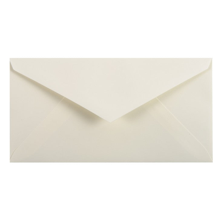 Vélin Pur Coton 20 Enveloppes 125g 11x22cm -  Crème G.LALO