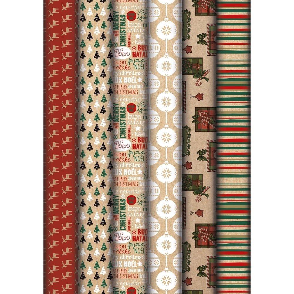 Nature 60G 2M X 70Cm Noël (60 Rouleaux) CLAIREFONTAINE