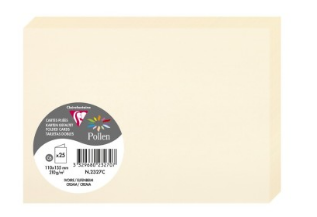 Carte Ivoire Pliée 110X155 210G. Paquet.25 POLLEN