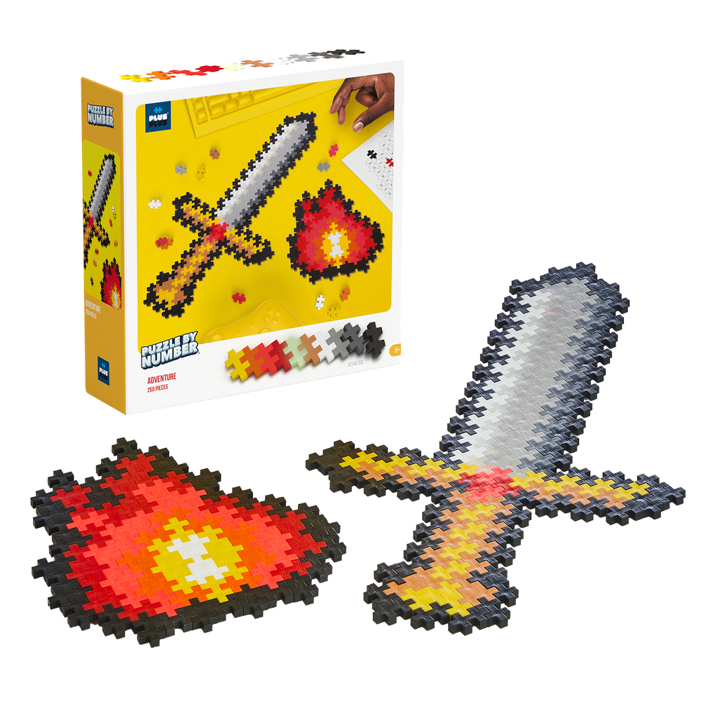 PUZZLE BY NUMBER - AVENTURE - 250pcs PLUS PLUS