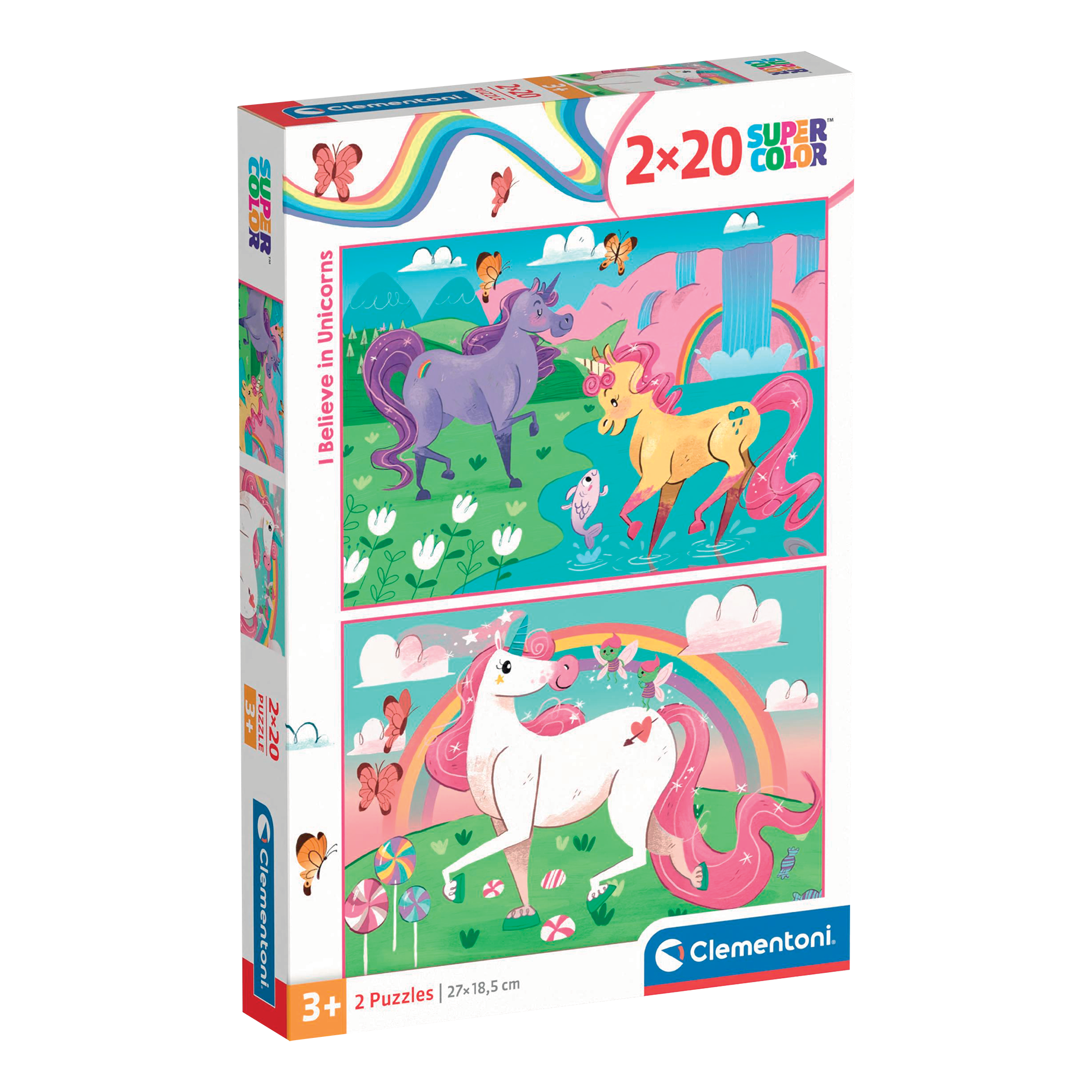 PZ 2x20: LICORNE CLEMENTONI PUZZLES