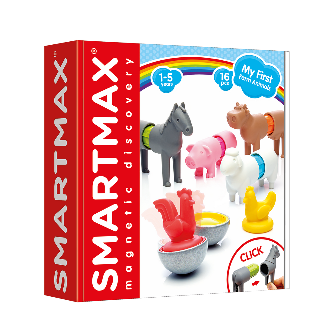 SMARTMAX - MY FIRST FARM ANIMALS - 16pcs SMARTMAX