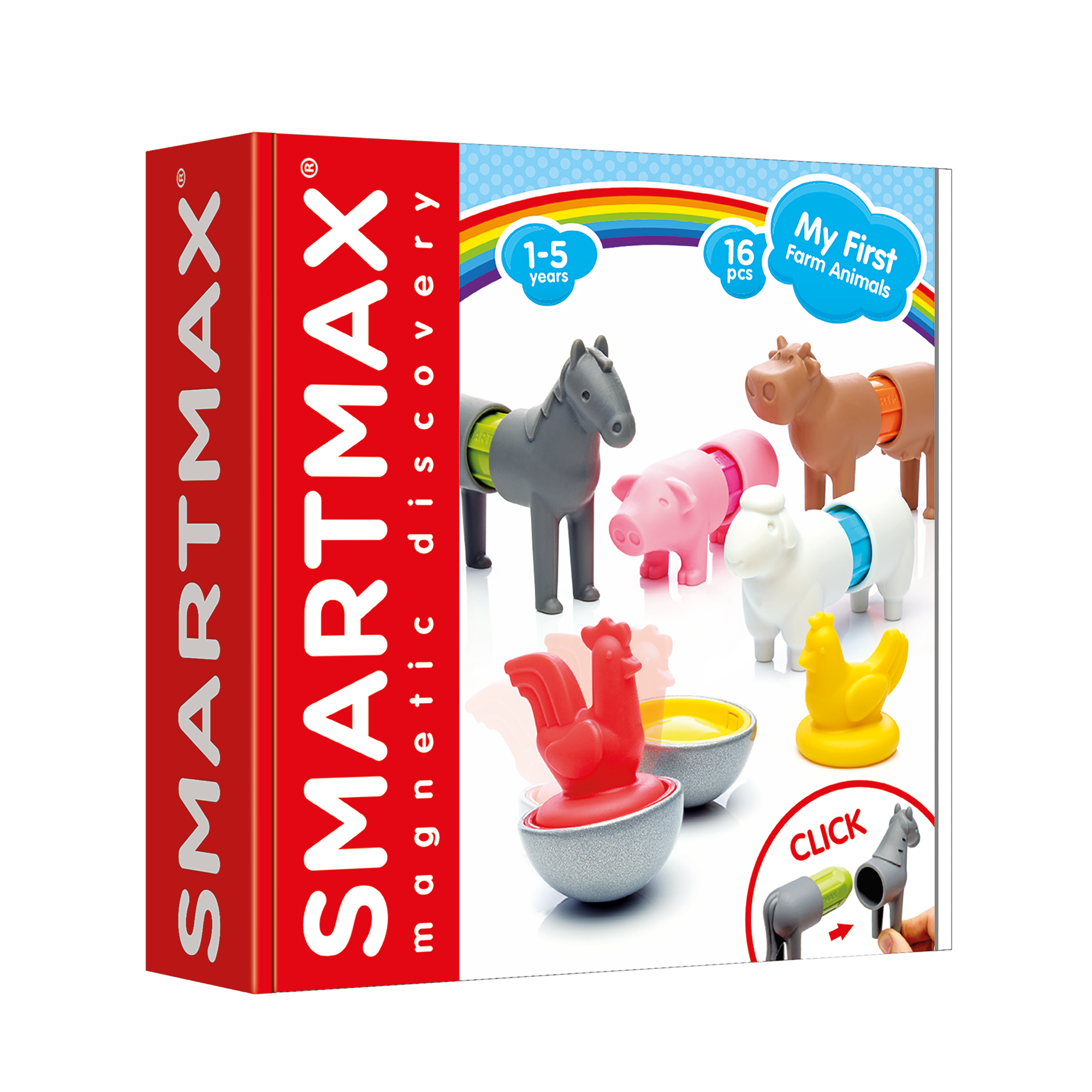 SMARTMAX - MY FIRST FARM ANIMALS - 16pcs SMARTMAX