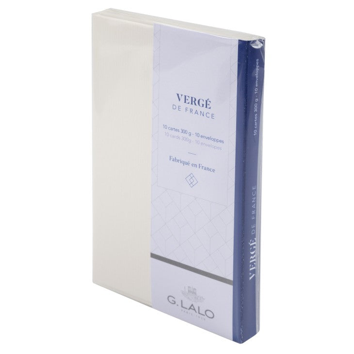 Vergé De France 10C+10E 300G 107X152 Blanc G.LALO