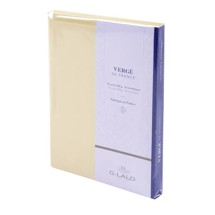 Vergé De France 10C+10E 300G 107X152 Ivoire G.LALO