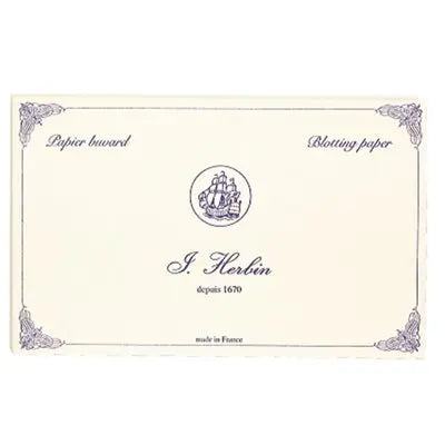Papier buvard J.Herbin 10 feuilles blanc J.HERBIN