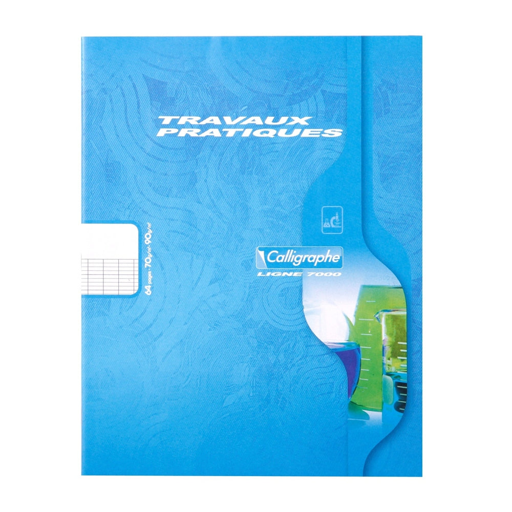 7000: Cahier travaux pratiques agrafé seyès -assortis- 64 pages (17x22cm) CLAIREFONTAINE