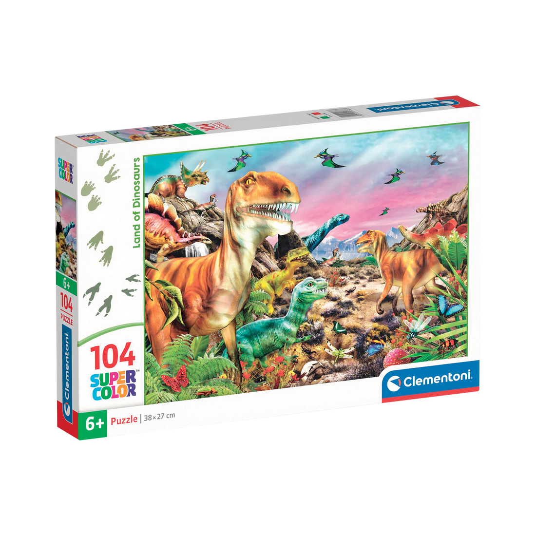 PZ104: TERRE DE DINOSAURES CLEMENTONI PUZZLES