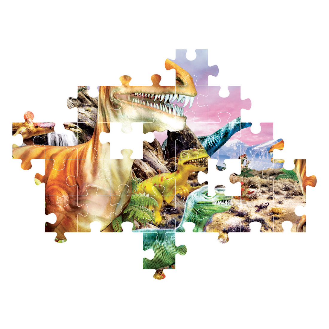 PZ104: TERRE DE DINOSAURES - CLEMENTONI