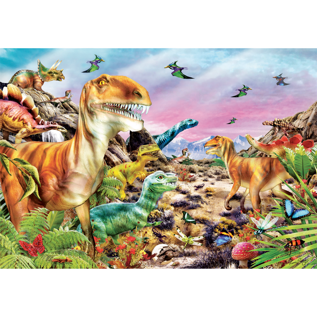 PZ104: TERRE DE DINOSAURES - CLEMENTONI