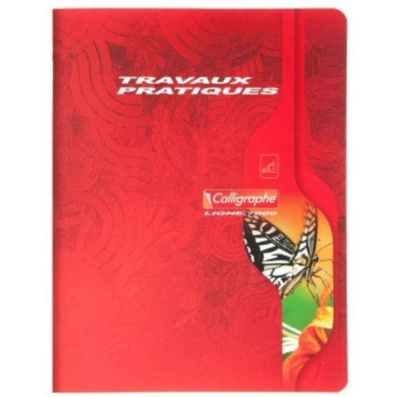 7000: Cahier travaux pratiques agrafé seyès -assortis- 96 pages (17x22cm) CLAIREFONTAINE