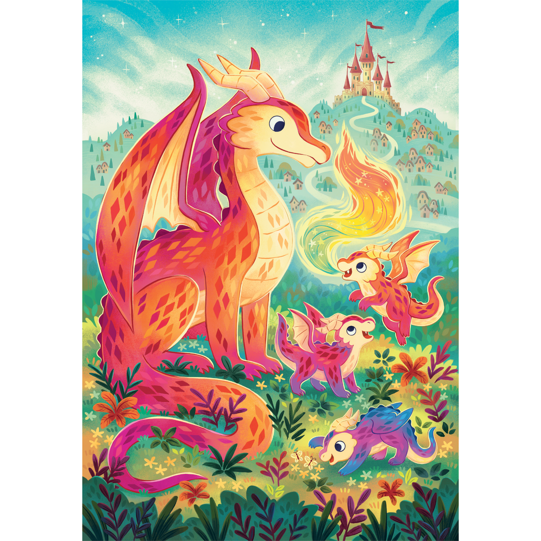 PZ60: UNE FAMILLE DRAGONS - CLEMENTONI