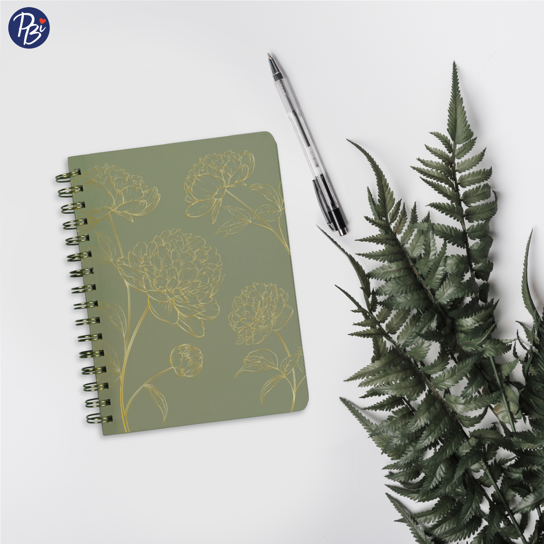 CAHIER DE NOTES - FLEURS DORÉES PBI LIVRES NOTES