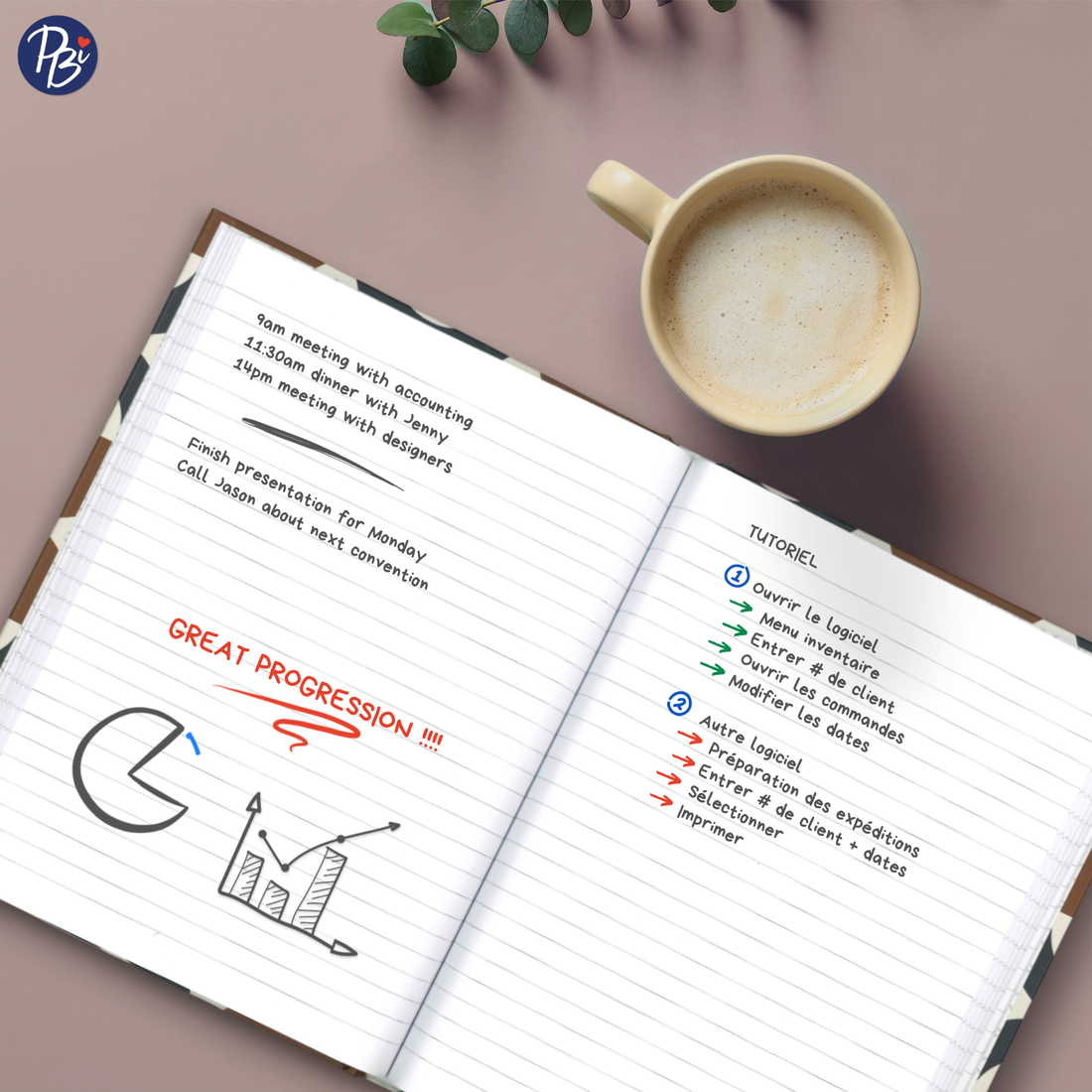 CAHIER DE NOTES - CERCLES CONNECTÉS PBI LIVRES NOTES