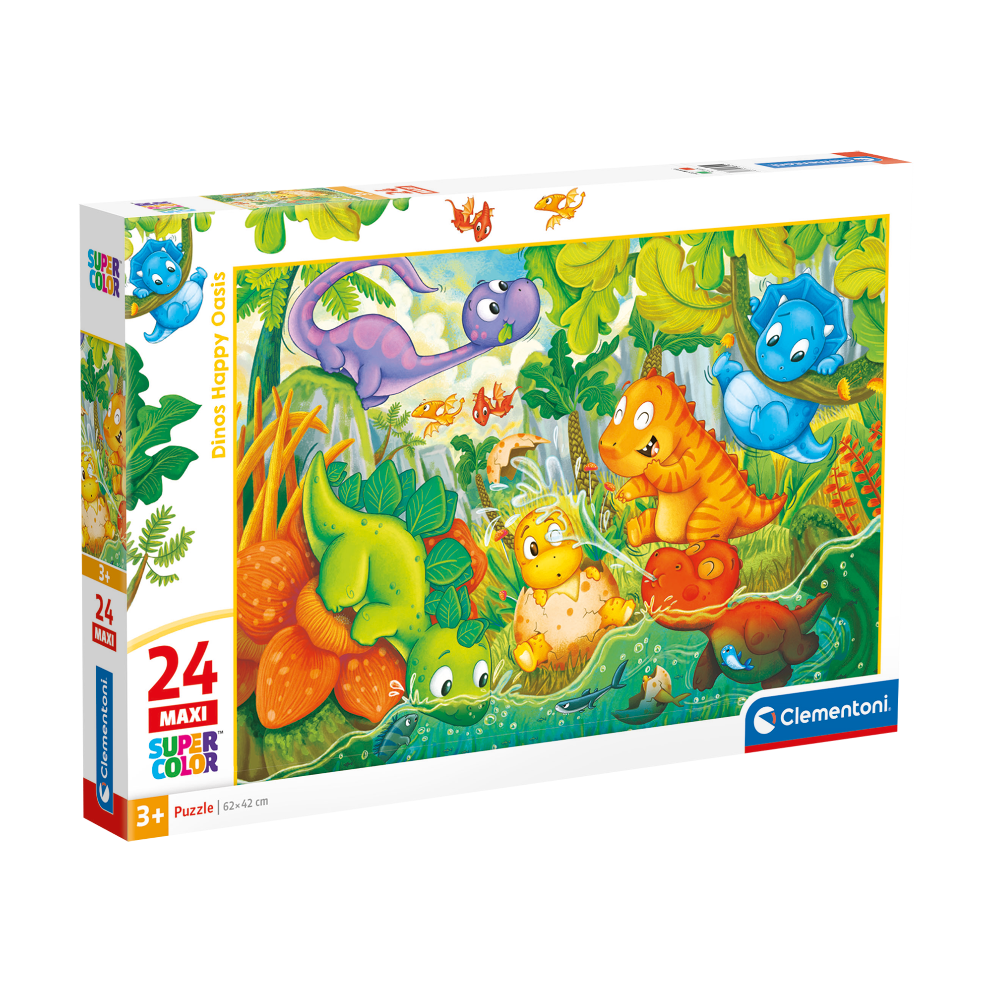 PZ24: DINOS HEUREUX À L'OASIS CLEMENTONI PUZZLES