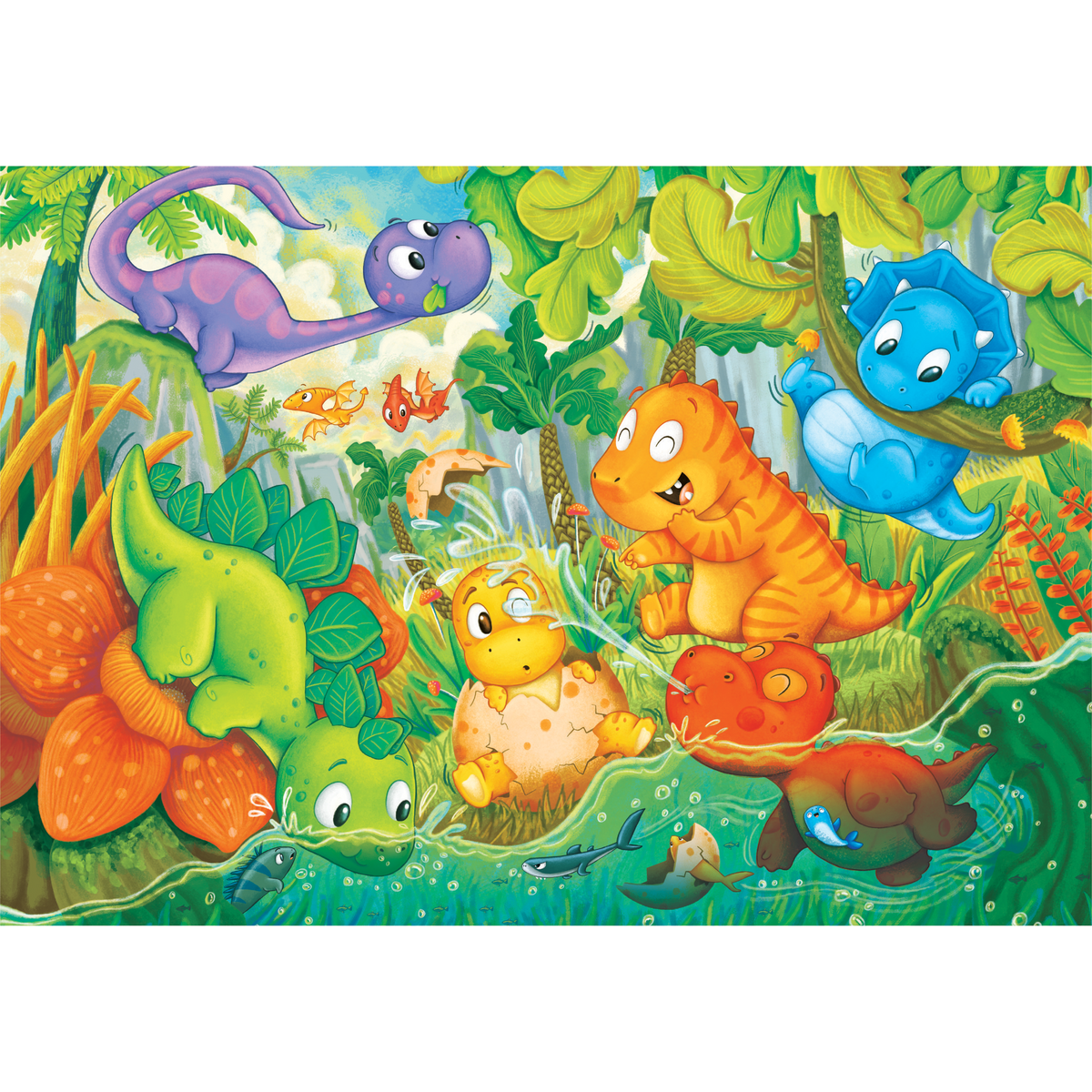 PZ24: DINOS HEUREUX À L'OASIS - CLEMENTONI