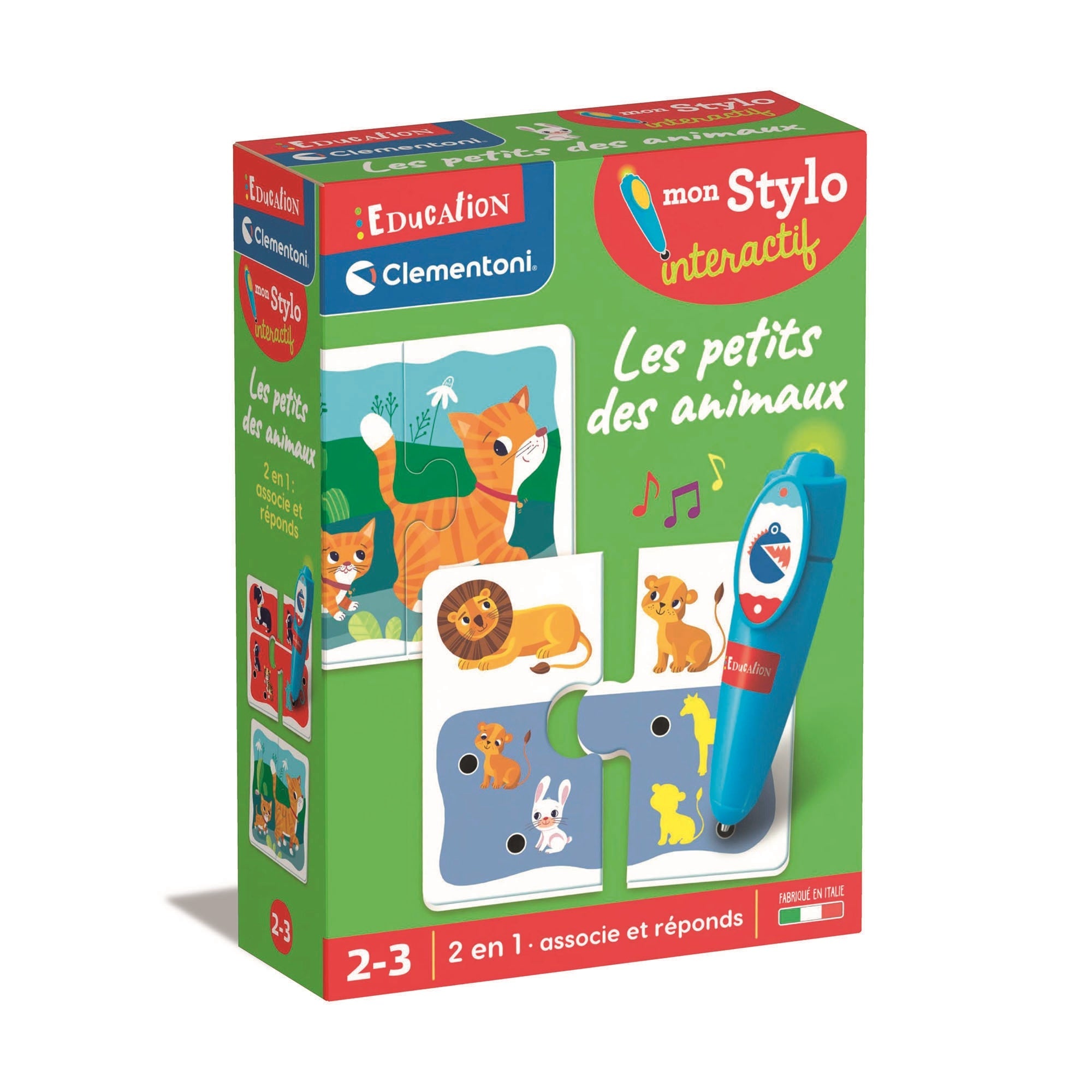 ÉDUCATION - MON STYLO INTERACTIF - LES PETITS DES ANIMAUX CLEMENTONI