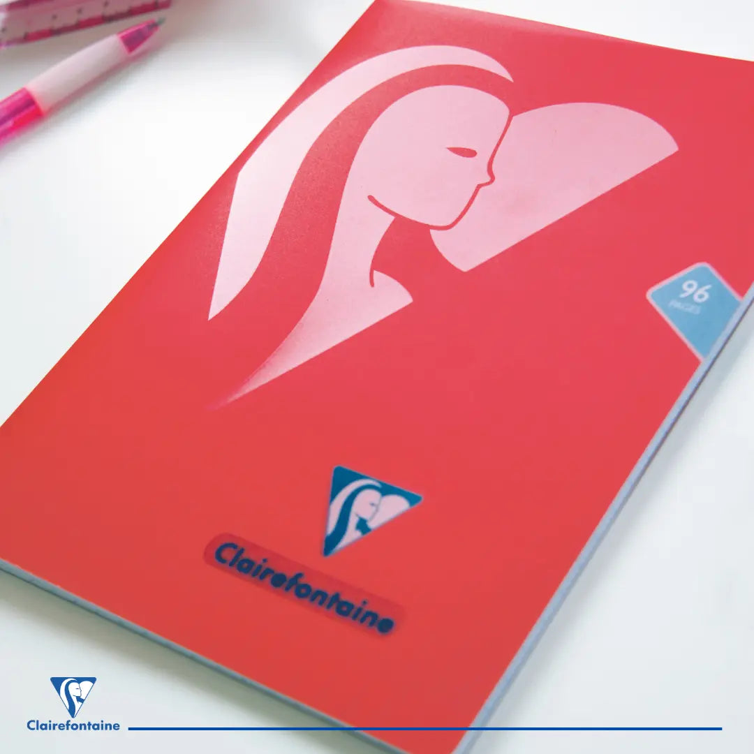 Mimesys cahier polypro agrafé ligné+M+M -assortis- A4. 96 pages (21x29.7cm) CLAIREFONTAINE