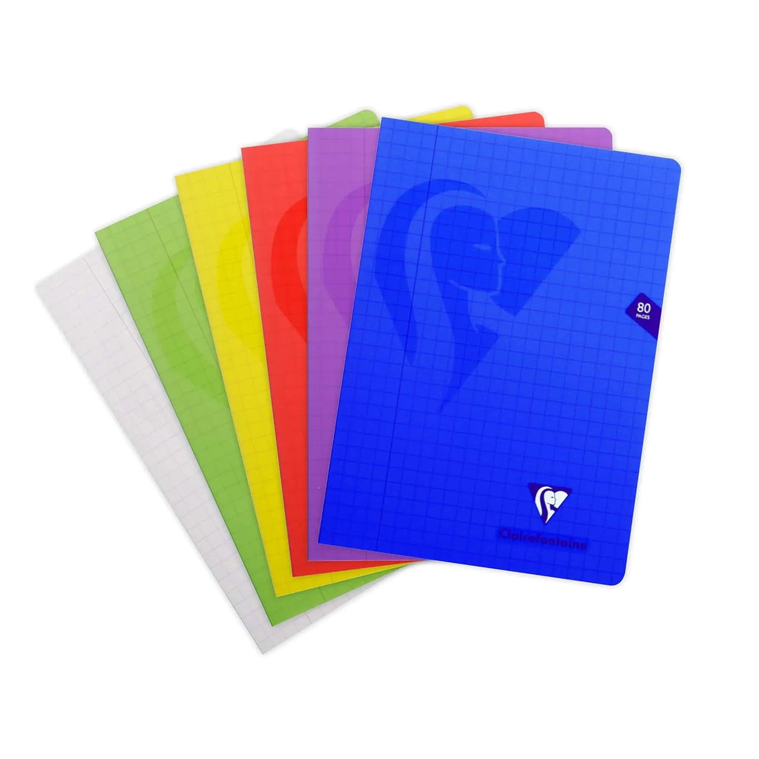 Mimesys cahier polypro agrafé 10/10 -assortis- A4. 80 pages (21x29.7cm) CLAIREFONTAINE