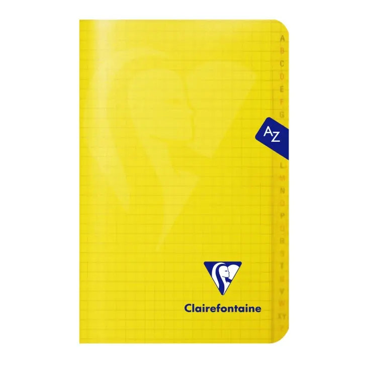 Mimesys cahier répertoire polypro agrafé 5/5 -assortis- 96 pages (11x17cm) CLAIREFONTAINE