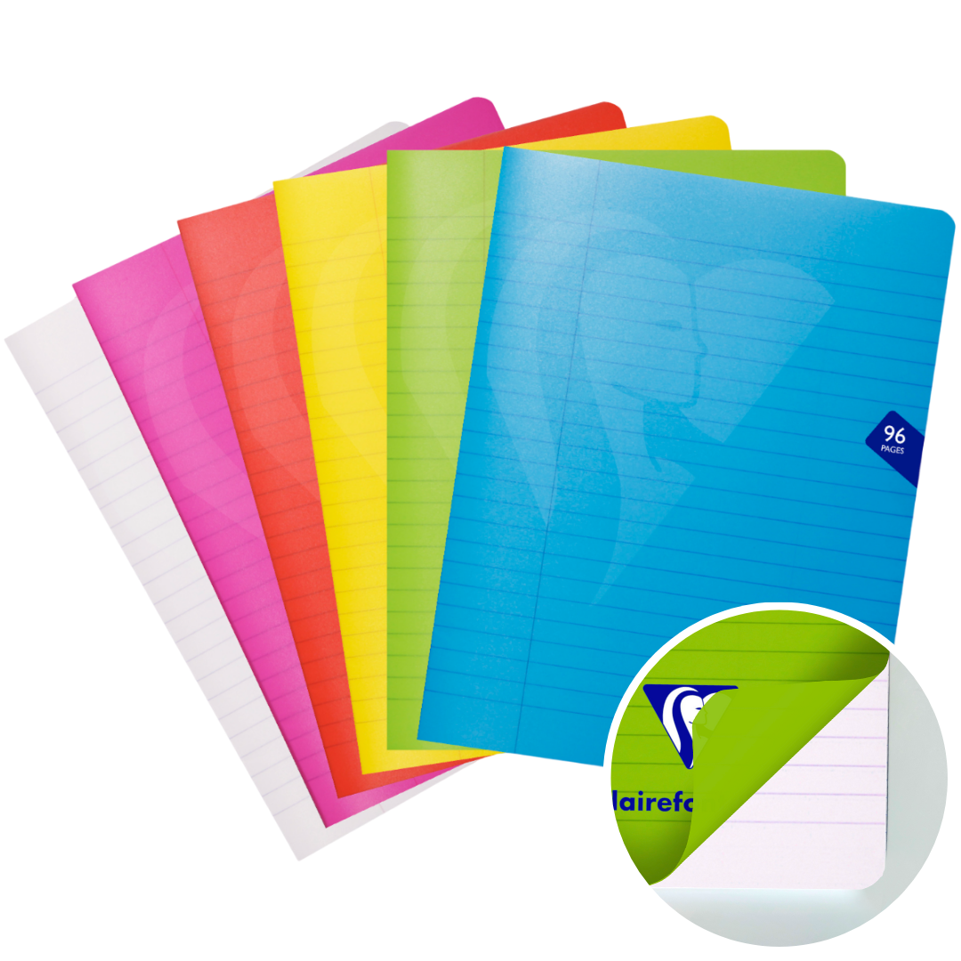Mimesys Cahier lignés agrafé 48S 6¾X8¾ CLAIREFONTAINE