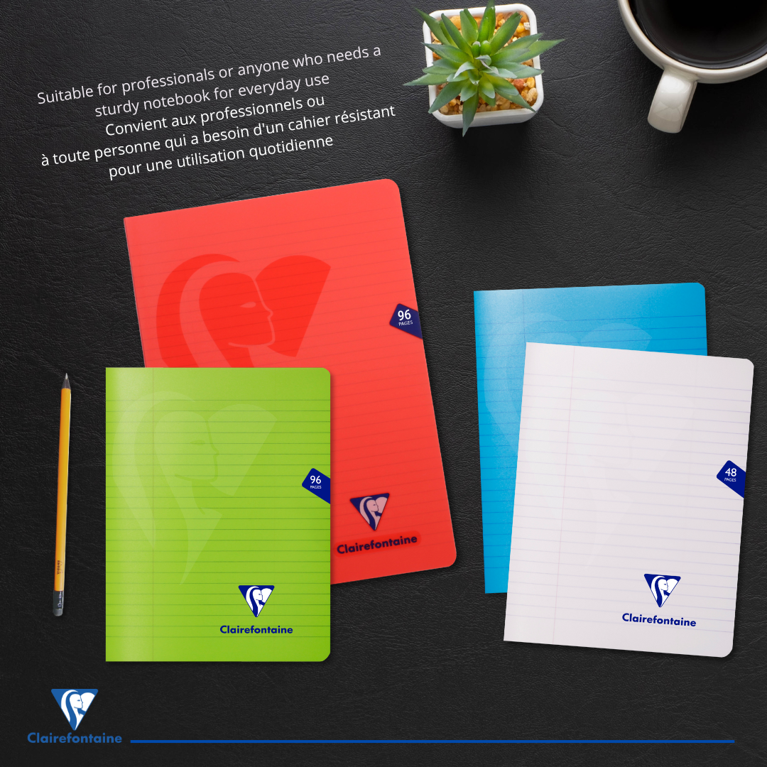 Mimesys Cahier lignés agrafé 48S 6¾X8¾ CLAIREFONTAINE