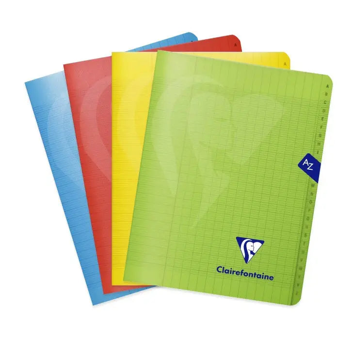 Mimesys cahier répertoire polypro agrafé seyès -assortis- 96 pages (11x17cm) CLAIREFONTAINE