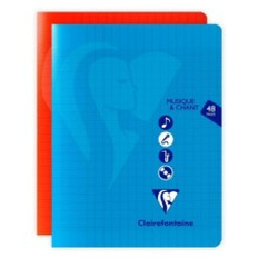 Mimesys Staple Notebooks Musique et chanson Seyes 48p. Assortis CLAIREFONTAINE