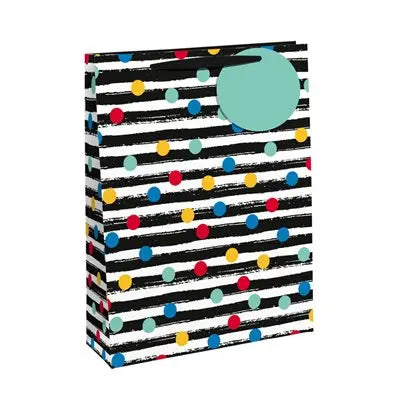 Grand Sac:  Lignes & Points 26,5X14X33Cm CLAIREFONTAINE
