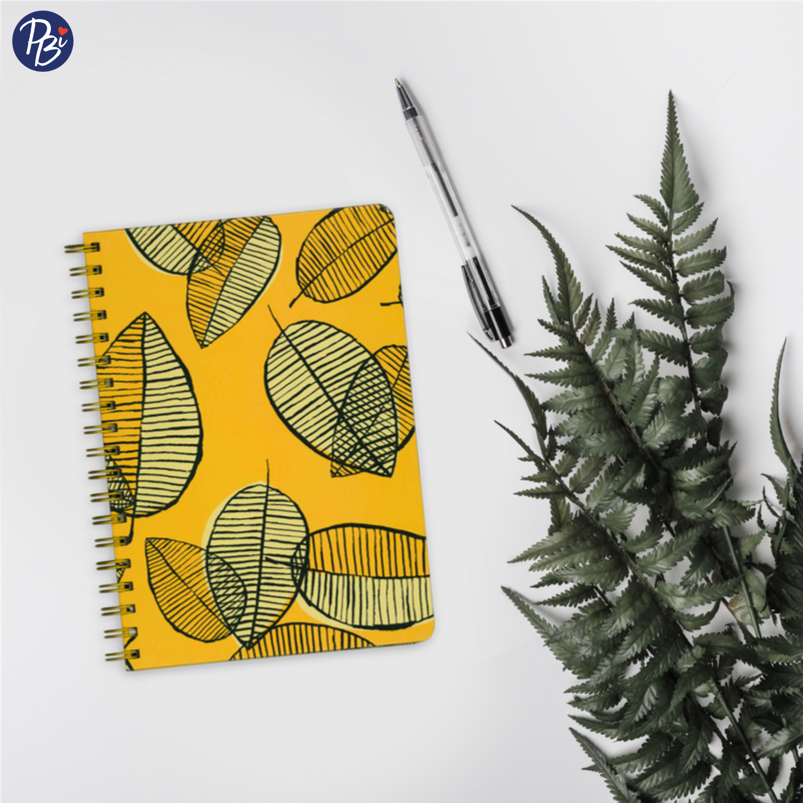 CAHIER DE NOTES - GRAND - FEUILLES JAUNES PBI LIVRES NOTES