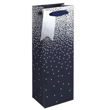 Sac-Bouteille:  Ombre Marine 12,7X9X35,5Cm CLAIREFONTAINE